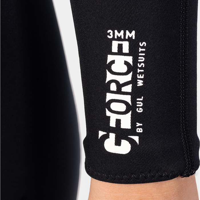 2024 Gul Womens G-Force 3mm Back Zip Wetsuit GF1306-B7 - Black / Mulberry
